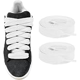 UamGlsob 16mm Thick Shoe Laces for Campus 00s Sneakers | 5/8" Wide, Polyester, Fat Flat Shoe Strings, Chunky Jumbo Replacement Shoelaces for Skate Sneakers