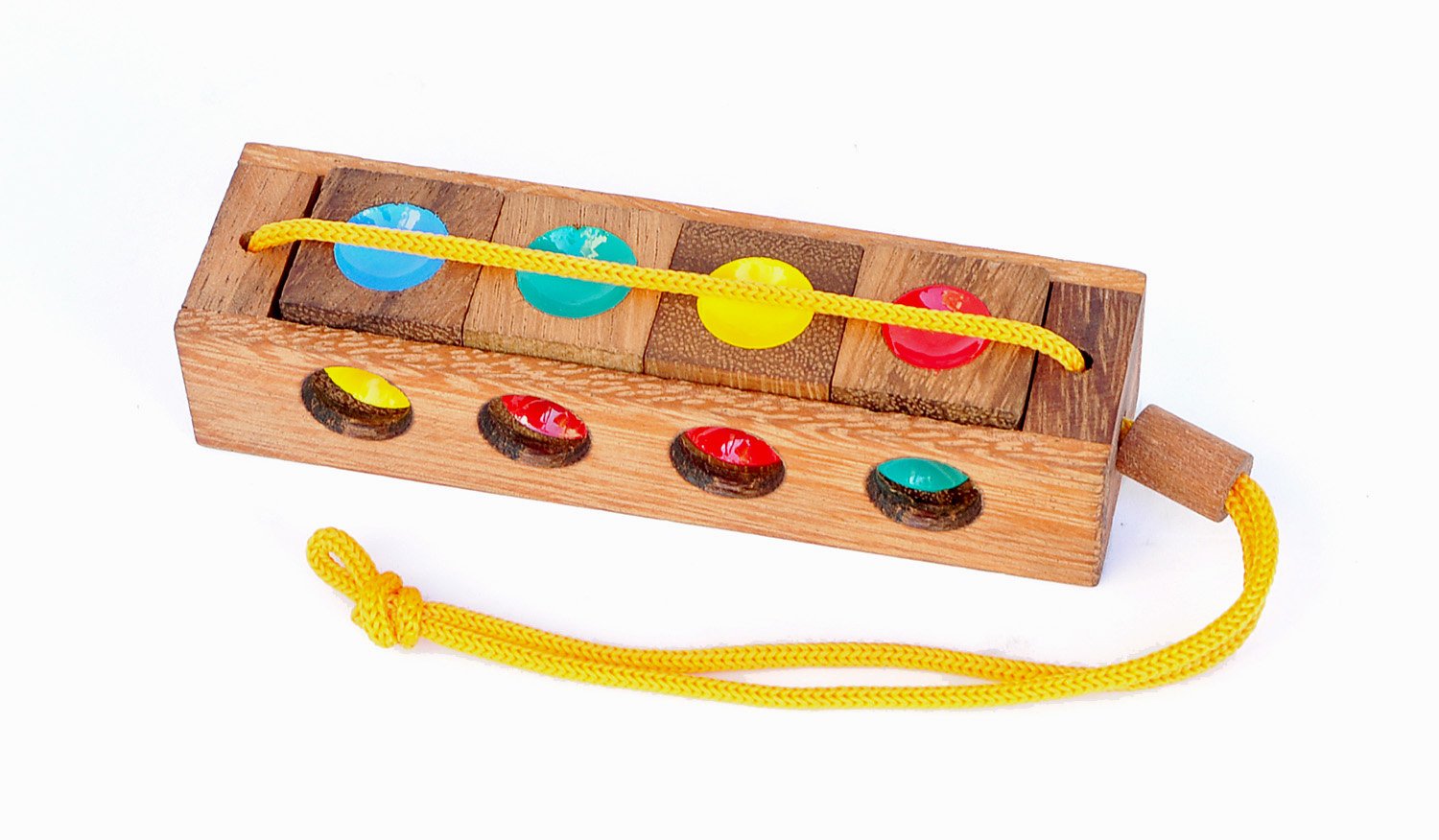 Logica Puzzles Art. Traffic Light - 3 Puzzles in 1 - Brain Teaser in Fine Wood - Difficulty 2/6 Medium - Euclide Collection