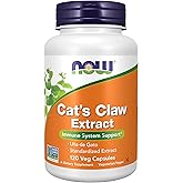 NOW Supplements, Cat's Claw Extract, 10:1 Concentrate, (1.5% Standardized Extract), 120 Veg Capsules