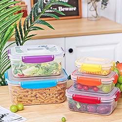 Moretoes 10pcs Food Storage Containers with Lids