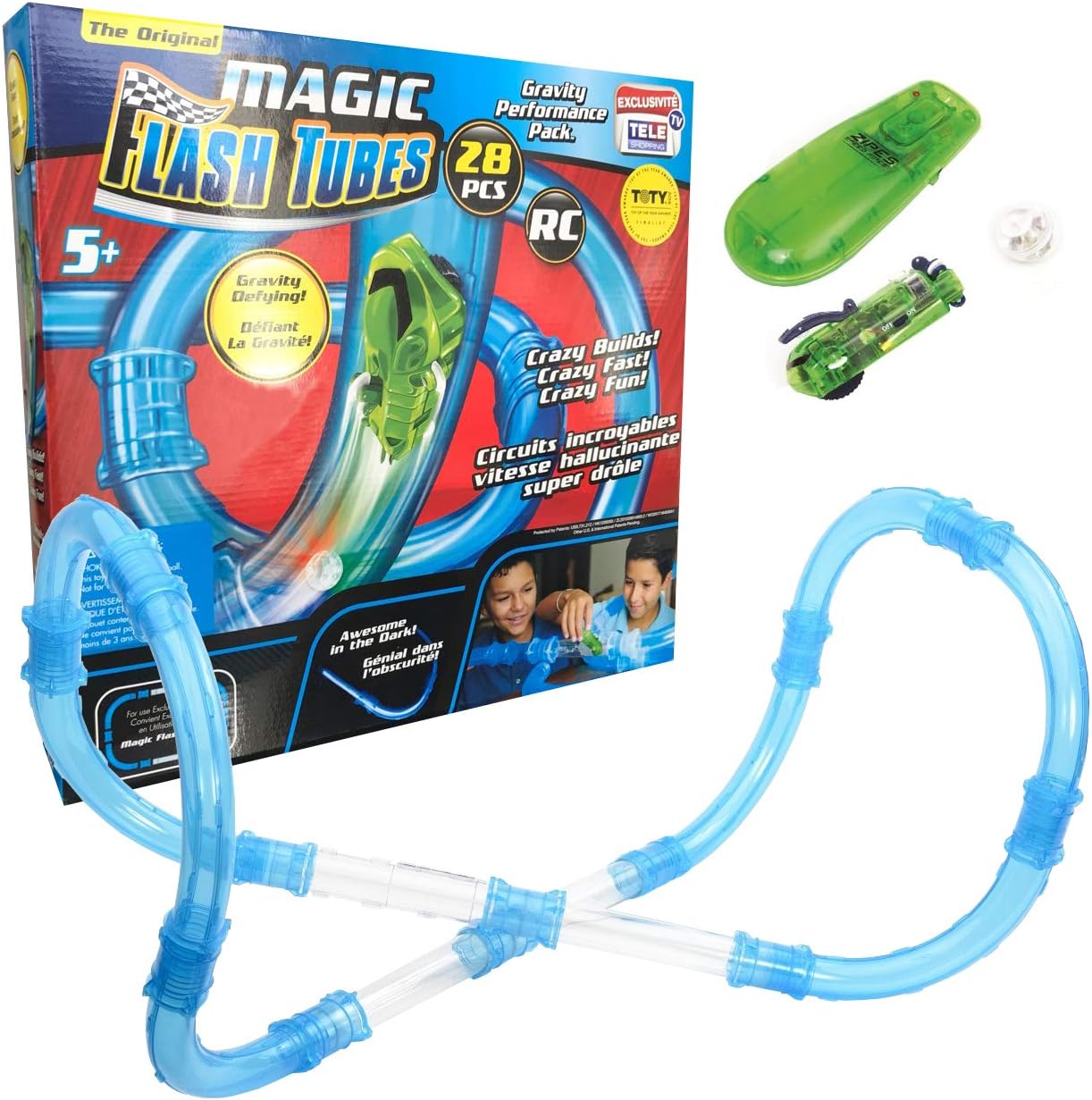 Magic Flash Tubes 28 Pcs Circuit De Voiture Vu A La Tv Defiant La Gravite Amazon Fr Jeux Et Jouets
