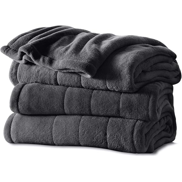 Amazon.com: Sunbeam Microplush Heated Blanket, Queen, Lagoon,  BSM9BQS-R596-16A00 : Home u0026 Kitchen