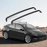 FITEV Roof Rack Crossbars for Tesla Model Y 2020-2026 | No Drill Noiseless Aluminum Cargo Bars | Luggage Kayak Bike Ski Roof Rack Carrier