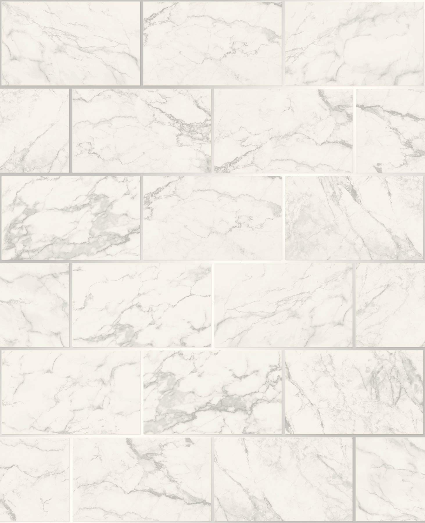 Metro Brick Marble Silver