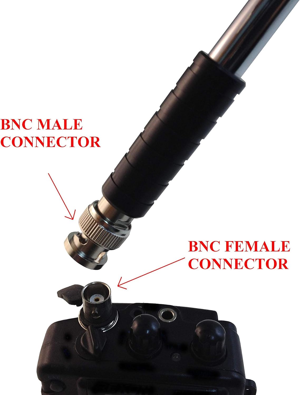 Anteenna TW-999BNC BNC Male Handheld Antenna Scanner Antenna (20-1300MHz) with BNC Male Connector for Scanner Radio and Frequency Counters: Home Audio & Theater