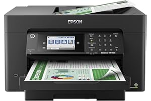 Epson Workforce Pro WF-7820 Wireless All-in-One Wide-Format Printer, Auto 2-Sided Print 13" x 19" Copy, Scan & Fax, 50-Page A