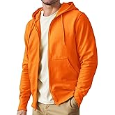 LUYIJIESHENG Mens Zip up Hoodie Full Zip Fleece Lined Pullover Hooded Sweatshirt Long Sleeve Sports Hooded Jacket with Pocket