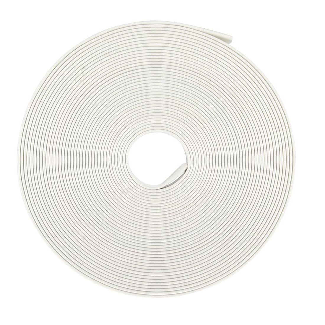 Unifizz Heat Shrink Tubing 11mm Dia 17mm Flat Width 2:1 Ratio Shrinkable Tube Cable Sleeve 5m - White