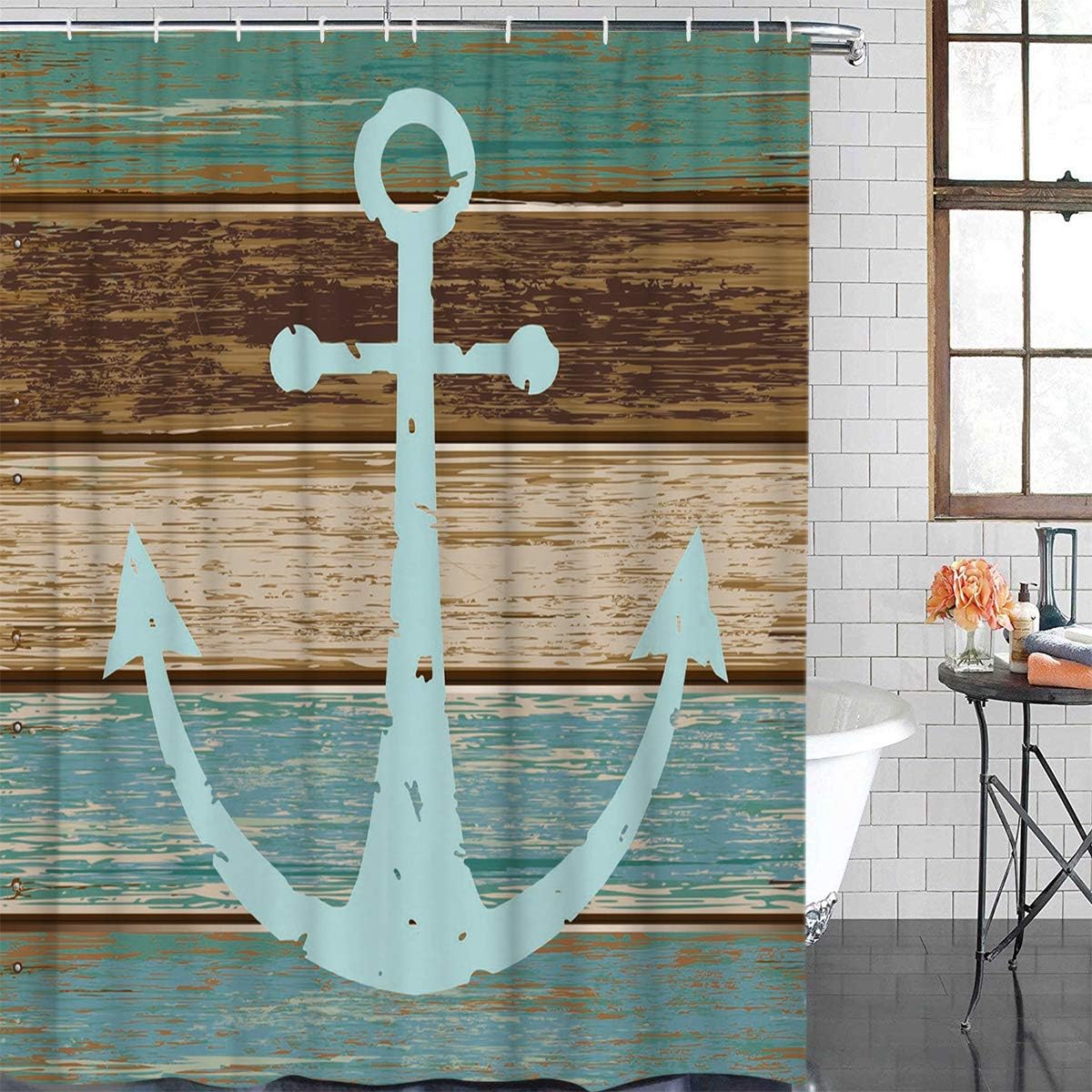 Amazoncom Zl Home Rustic Nautical Anchor Shower Curtains For Bathroom Decor Vintage Wooden Planks Polyester Fabric Waterproof Bath Curtain Set With Hooks Kitchen Dining Amazoncom Zl Home Rustic Nautical Anchor Shower Curtains For Bathroom Decor Vintage Wooden Planks Polyester Fabric Waterproof Bath Curtain Set With Hooks Kitchen Dining