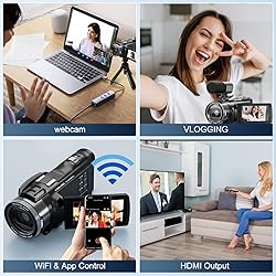 4K Ultra HD Camcorder Video Camera with True