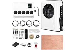 RV65F Universal 12V DC Electric Air Conditioner, RV Truck Excavator Engineering Vehicle Agricultural Vehicle Bus Van 12V voltage Parking Air Condition