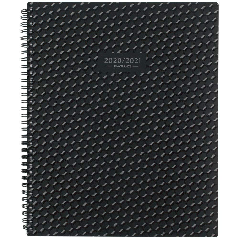 Academic Planner 2020-2021, AT-A-GLANCE Weekly & Monthly Planner, 8-1/2" x 11", Large, Elevation, Black (75959P05), Model: 75959P0521