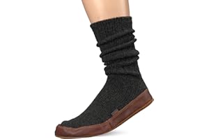 Acorn Mens and Womens Original Slipper Socks - Cloud Cushion, Ragg Wool, Moisture-Wicking, Suede Sole