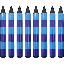Amazon.com : ASVP Shop Striped Jumbo Black Crayons - For