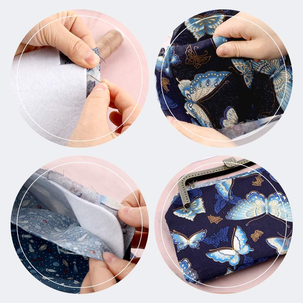 Purse Handbag Making Material Kit, with Frame Clasp, Bag Handmade DIY Craft, Mini Cosmetic Bag Woman and Girl