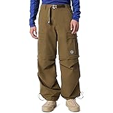 Cross-Eyed Moose Mens Cross Terrain Convertible Cargo Pant with Drawstring Style Buckle Belt Standard