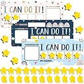 3 Sets Magnetic Rewards Chart for Kids I Can Do It Token Board Boho Rainbow Behavior Chart at Home Positive Star and Customiz