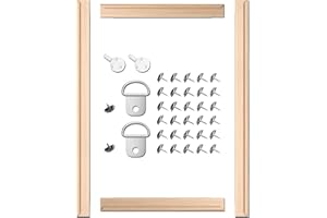 ARTIQO DIY Canvas Stretcher Bars 16x24 Inch Canvas Frame Kit - Easy to Assemble, Gallery Wrap Oil Frame Kits Canvas Wood Stretcher Bars- for Oil Paintings, Prints, Paint by Numbers & Posters