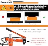 Bonvoisin 10T Hydraulic Cylinder Jack Porta Power Ram 4 Inch Stroke Lifting view 6