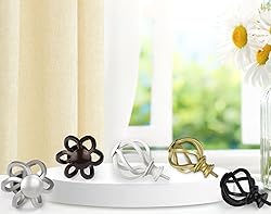 2 Pack Curtain Rods for Windows 48 to 84