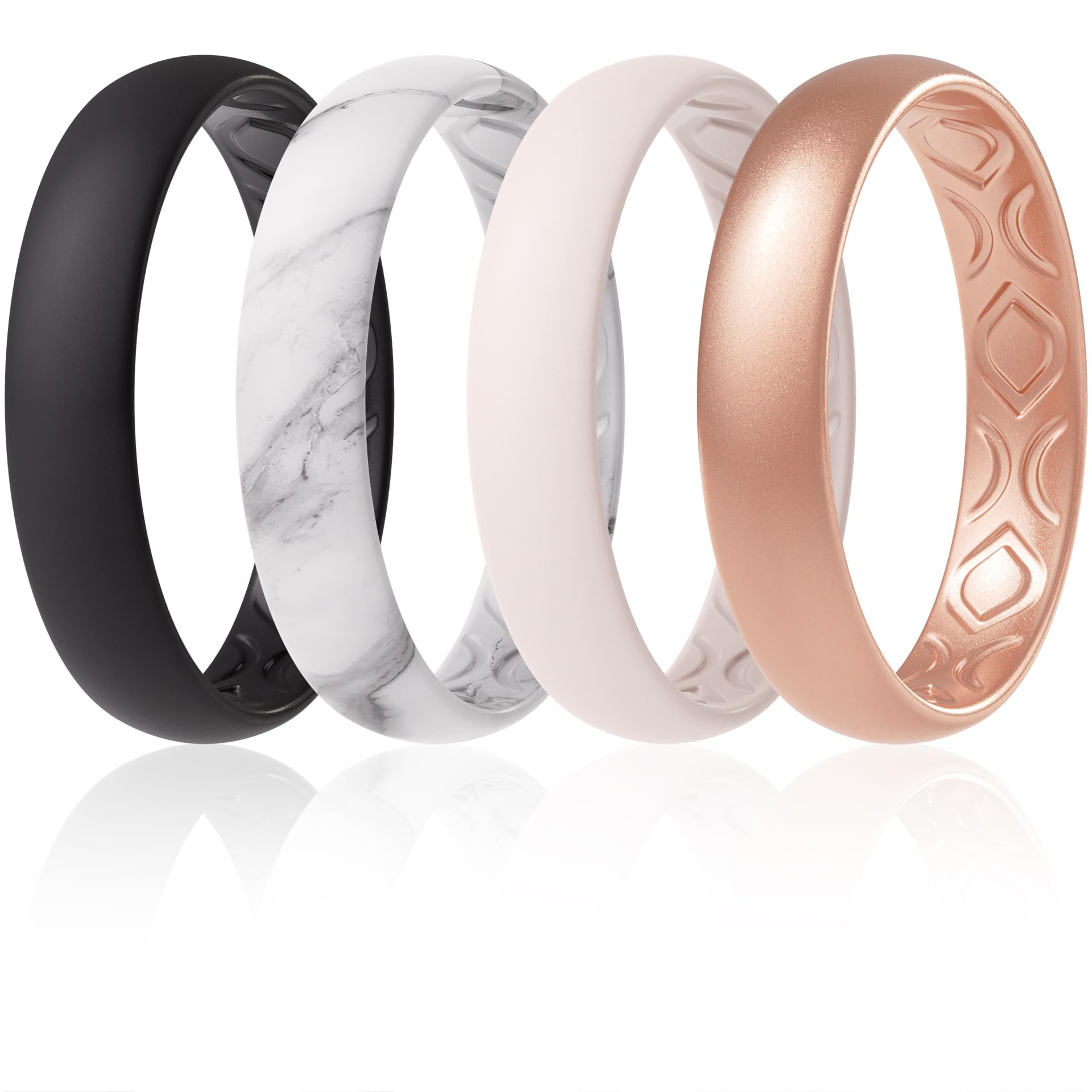 ThunderFit Women Breathable Silicone Promise Rings