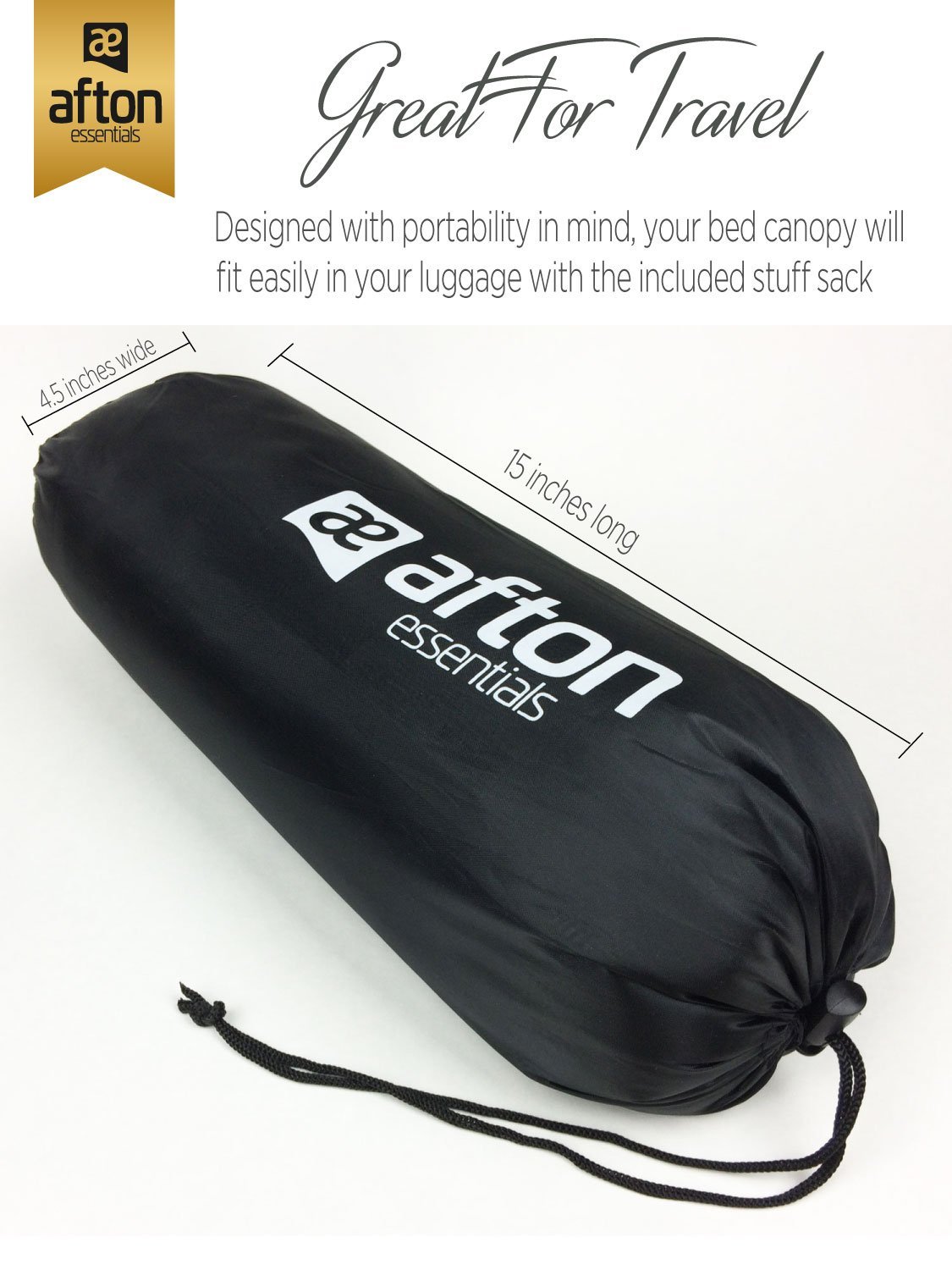 Afton Essentials Premium Bed Canopy Mosquito Net