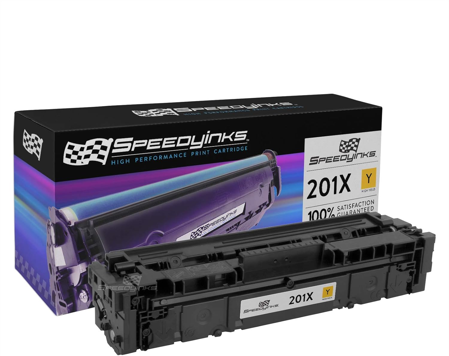 Speedy Inks Compatible Toner Cartridge Replacement for HP 201X / CF402X High-Yield (Yellow)