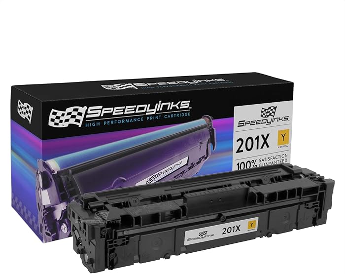 Speedy Inks Compatible Toner Cartridge Replacement for HP 201X / CF402X High-Yield (Yellow)