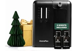 AromaPlan 5 Star Collection Cold Air Scent Diffuser, Whole House (2 Scents Included)- Waterless Smart Aroma, Scent &Time Adjust., App Control, HVAC | Home, Commercial, Hotel | Large Room, 2,000 sq.ft