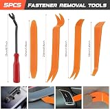 Preciva 155pcs Car Retainer Clips Kit 6 Sizes Nylon Bumper Door Panel view 3