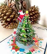 KoCentral Santa Claus 3D Pop Up Christmas Card 15cm x 15cm view 2
