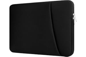 HEDUGO Laptop Sleeve Case with Zipper Accessory Pocket Compatible with 13 to 14 inches MacBook Air/Pro Padded Computer Pouch 