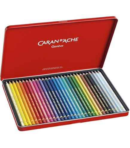 Amazon.com : Caran d'Ache Supracolor Metal Box Set Of 30