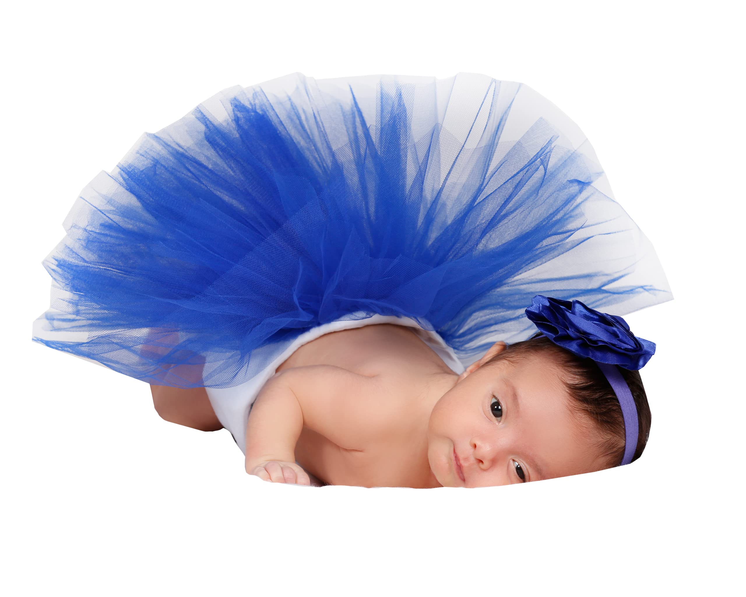 Newborn Baby Tutu Clothes Skirt Headdress Flower Photo Photography Prop Outfit (6)