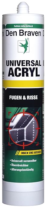 Den Braven Universal Acryl - 20 bis +75 Grad, gute Haftkraft, universelle Anwendung, alterungsbeständig, hochwertiger Dichtst