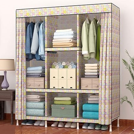 Large Wardrobe Single Solid Wood Wardrobe Large Wooden Folding
