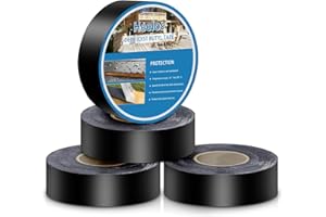 Heelos 4 Pack Joist Tape for Decking 1-5/8"×50', Weather-Resistant Deck Butyl Joist Tape,Waterproof Joists Tape for Flashing Deck Joists and Beams Building Joists