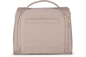 JuJuBe New Insulated Bottle Bag, Breastmilk Storage Bag for Baby Bottles, Insulated Waterproof Lunch Bag or Cooler Bag for Nursing, Milk, Food, Baby Formula, Snacks, Daycare, Taupe, Mother's Day Gift