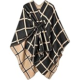 Ferand Shawl Wraps for Women, Open Front Poncho Sweater, Warm & Soft Gifts for Fall Winter
