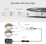 Lepro 10M RGB LED Strip Lights with Remote 2x5M 300 LEDs Dimmable view 6