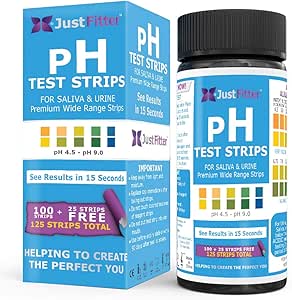pH Test Strips for Testing Alkaline and Acid Levels in the Body. Track