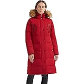 Orolay Women's Down Jacket Winter Long Coat Windproof Puffer Jacket with Fur Hood