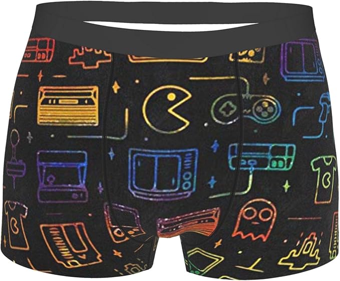 Surwoaly Game Video Gaming Pattern Men'S Underwear Classic Stretch