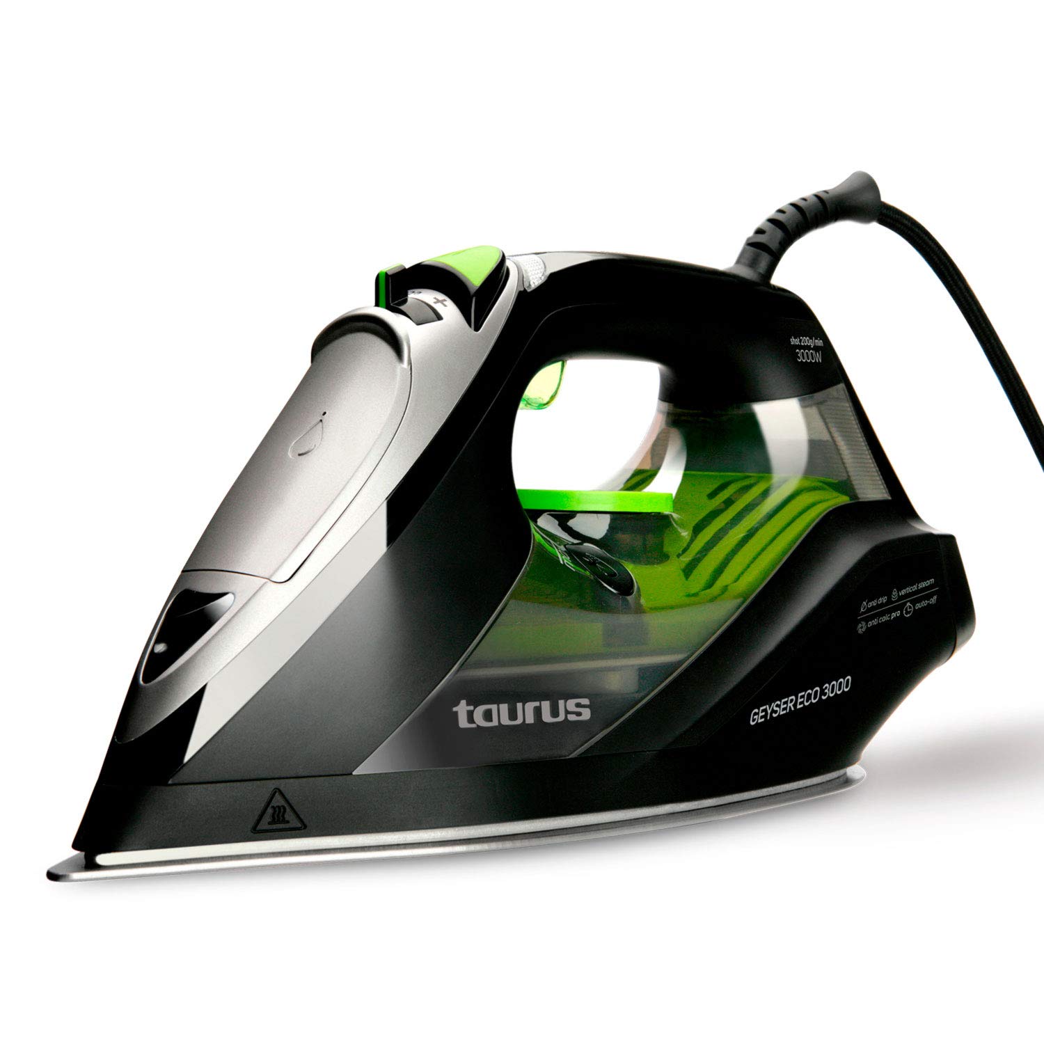 Taurus-Geyser-Eco-3000-3000-Plancha-3000W-Elimina-Virus-y-bacterias-200-gmin-Punta-de-precision-regulador-de-Vapor