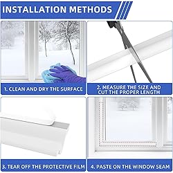 Window Draft Stopper Seal Strip, PU Self-Adhesive
