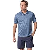 BASS Outdoor Mens Short Sleeve Textured Polo Shirt with Buttons Standard