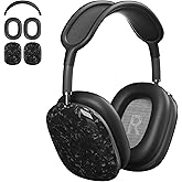 Case Cover for AirPods Max Headphones,AHBTEYM TPU Ear Cups Case/Ear Pads/Headband Silicone Cover Compatible with Apple AirPod Max Accessories Protector (Black Pearl Shell)