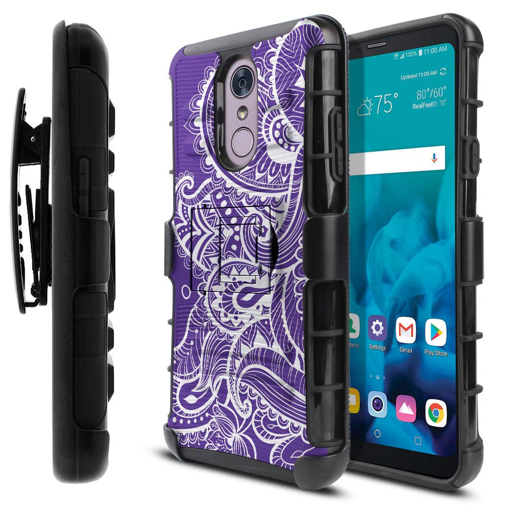 Best lg stylo 4 case kickstand paisley