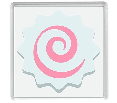 IamEngland Pastel de Pescado con Swirl Design Emoji 58mm x 58mm ...