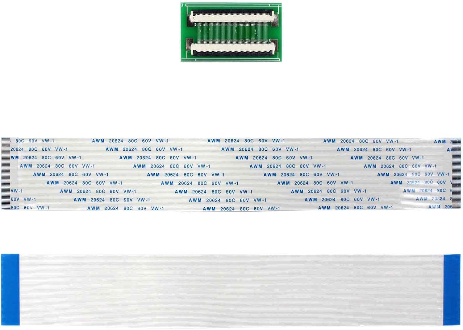 VSDISPLAY 60Pin to 60Pin ZIF 0.5mm connector adapter with extension flat cable FFC extend - Image 3
